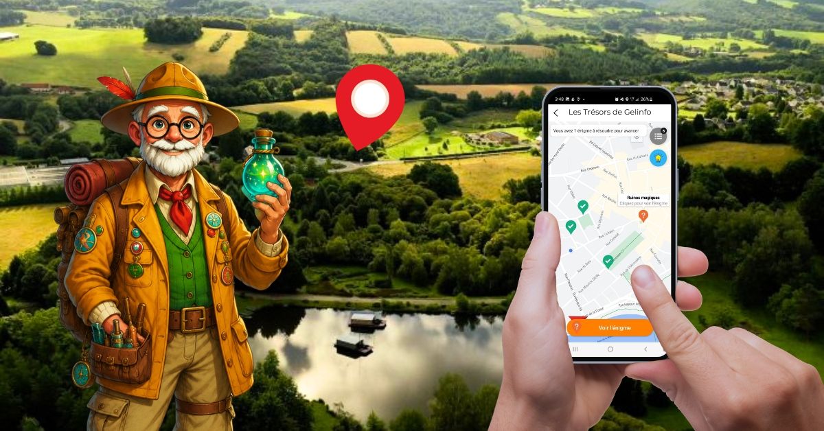 Les Trésors de Geolinfo, parcours de jeu à Chamberet