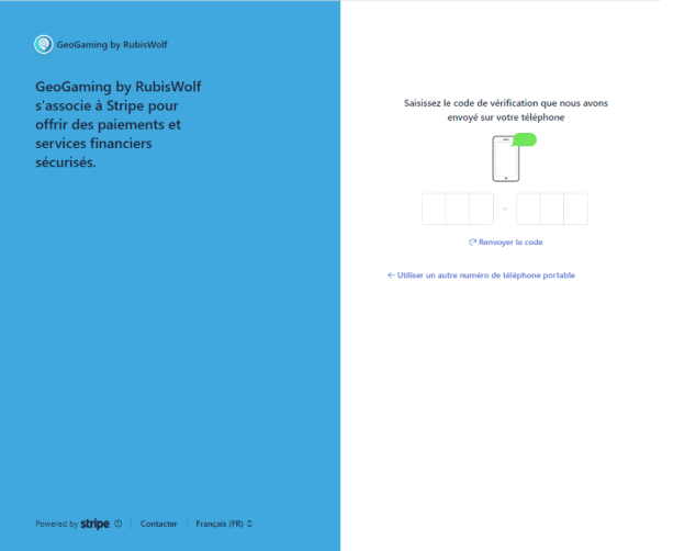 Illustration de la validation de sécurité de Stripe