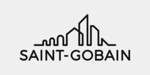 Logo du groupe Saint-Gobain qui propose des serious games digitaux avec GeoGaming