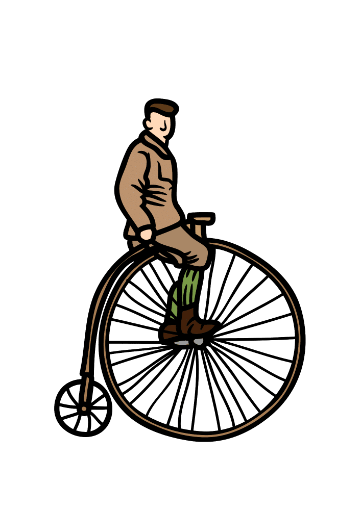 Image La course de vélocipèdes