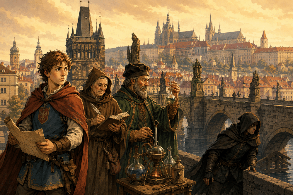 Le vol du Grimoire (thème Médiéval au coeur de Prague)